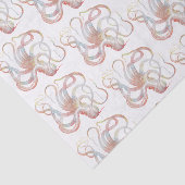 Giant Squid Coral Octopus Tissue Paper Tissuepapier (Detail)
