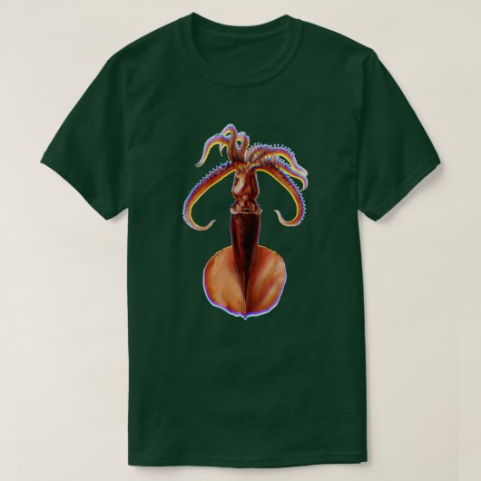 Giant Squid Fringed T-shirt (Design voorkant)