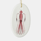 Giant Squid (kleurenillustratie) Keramisch Ornament (Rechts)