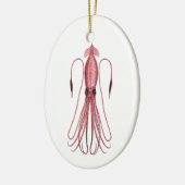 Giant Squid (kleurenillustratie) Keramisch Ornament (Links)