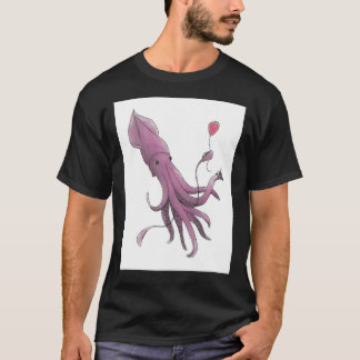 Giant Squid met Cake en ballon T-shirt