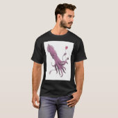 Giant Squid met Cake en ballon T-shirt (Voorkant volledig)