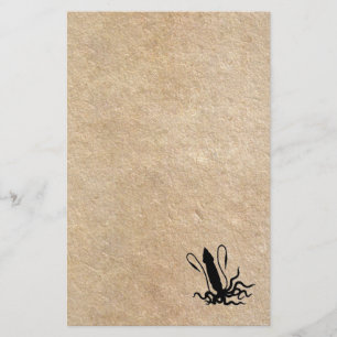 Giant Squid op oud perkament Briefpapier
