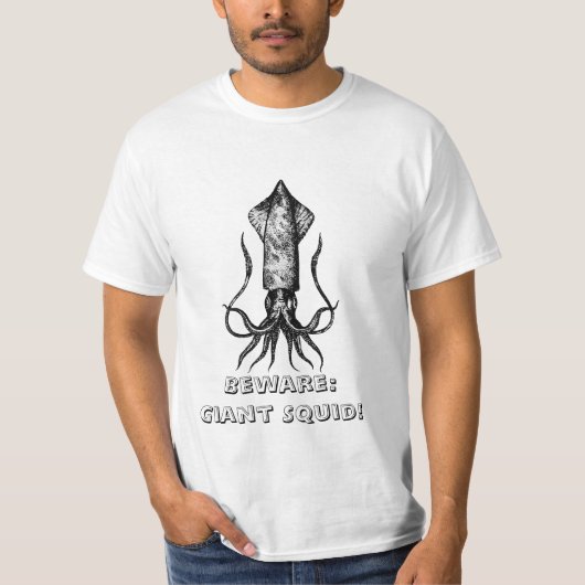 Giant Squid - Pas op! T-shirt (Voorkant)