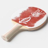 "Giant Squid" Ping Pong Paddle Tafeltennisbatje (Voorkant Gekanteld)