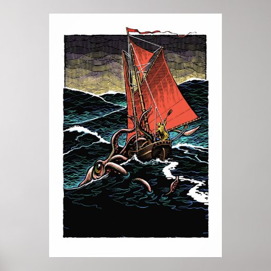 Giant Squid Poster (Voorkant)