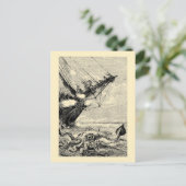 Giant Squid uit 20000 competities onder het Zee Briefkaart (Staand voorkant)