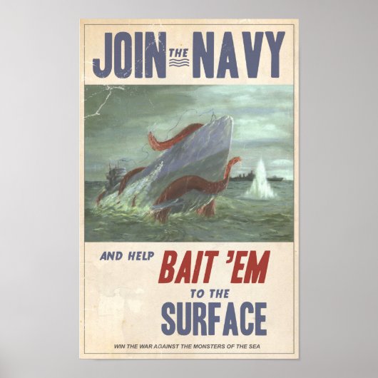 Giant Squid vs. Sub Poster (Voorkant)