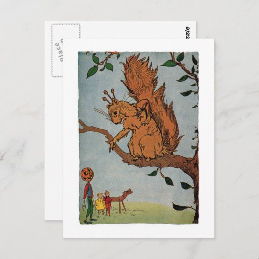 Giant Squirrel,  kleine tovenaar van Oz Briefkaart (Voorkant / Achterkant)