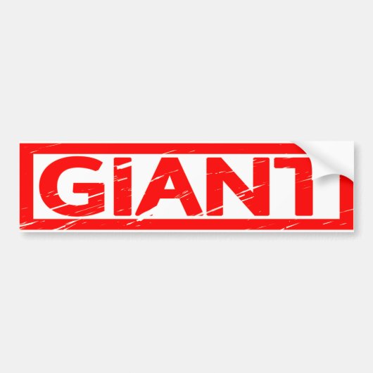 Giant Stamp Bumpersticker (Voorkant)
