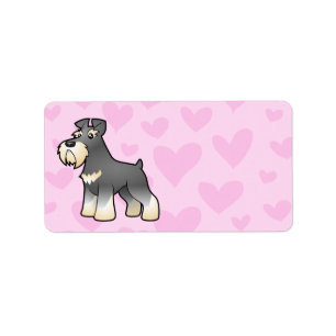 Giant/Standard/Miniature Schnauzer Love Etiket