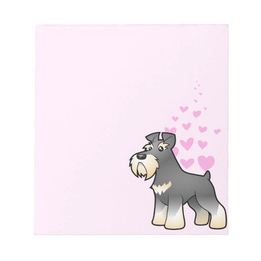 Giant/Standard/Miniature Schnauzer Love Notitieblok (Voorkant)