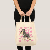 Giant/Standard/Miniature Schnauzer Love Tote Bag (Voorkant (product))