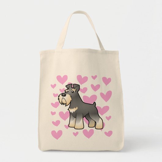 Giant/Standard/Miniature Schnauzer Love Tote Bag (Voorkant)