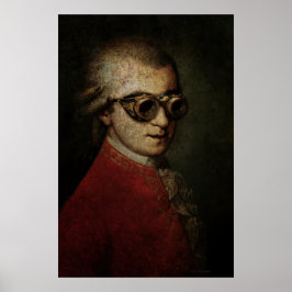 Giant Steampunk Mozart Poster