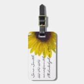 Giant Sunflower Bagagelabel -  (Voorkant verticaal)