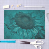 Giant Sunflower Blauwgroen Blue Antiek Tissuepapier (Craft)