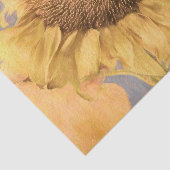 Giant Sunflower Country Yellow Grey Decoupage Art Tissuepapier (Detail)