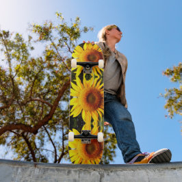 Giant Sunflower, geel bloespatroon Persoonlijk Skateboard