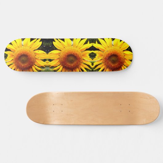 Giant Sunflower, geel bloespatroon Persoonlijk Skateboard (Horizontaal)