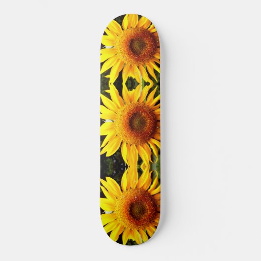Giant Sunflower, geel bloespatroon Persoonlijk Skateboard (Voorkant)