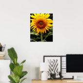 Giant Sunflower, gele bloem Poster (Thuiskantoor)