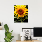 Giant Sunflower, gele bloem Poster (Thuiskantoor)
