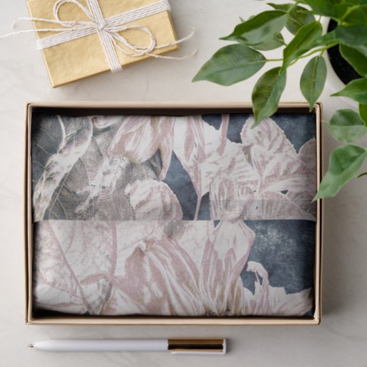 Giant Sunflower  Grey Sepia Decoupage Tissuepapier (Geschenk)