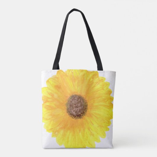 Giant Sunflower Grocery Bag Tote Bag (Achterkant)