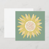 Giant Sunflower Kaart (Voorkant / Achterkant)