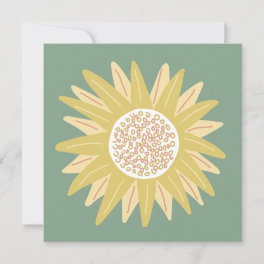 Giant Sunflower Kaart (Voorkant)