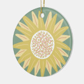 Giant Sunflower Keramisch Ornament (Links)