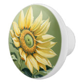 Giant Sunflower Keramische Knop (Rechts)