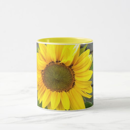 Giant Sunflower Mok met Gele binnenkant (Midden)