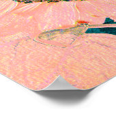 Giant Sunflower  Pink Green Country Art Poster (Hoek)