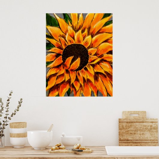 Giant Sunflower Poster (Keuken)