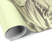 Giant Sunflower Retro Yellow Decoupage Cadeaupapier (Rol Hoek)