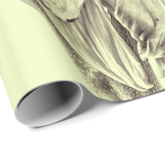 Giant Sunflower Retro Yellow Decoupage Cadeaupapier (Rol Hoek)