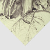 Giant Sunflower  Retro Yellow Decoupage Tissuepapier (Detail)