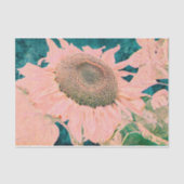 Giant Sunflower Roze Green Art-ontkoppeling Tissuepapier (Voorkant)