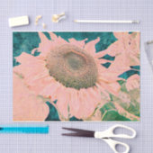 Giant Sunflower Roze Green Art-ontkoppeling Tissuepapier (Craft)
