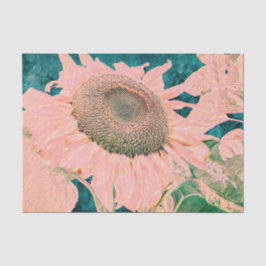 Giant Sunflower  Roze Green Art-ontkoppeling Tissuepapier