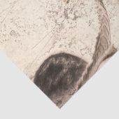 Giant  Sunflower Sepia Brown Yellow Texture Tissuepapier (Detail)