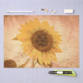 Giant  Sunflower Sepia Brown Yellow Texture Tissuepapier (Craft)