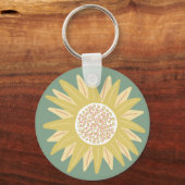 Giant Sunflower Sleutelhanger (Achterkant)