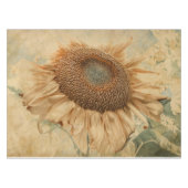Giant Sunflower Yellow Old  Art Tafelkleed (Voorkant (Horizontaal))