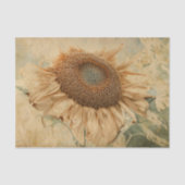 Giant Sunflower Yellow Old Decoupage Art Tissuepapier (Voorkant)