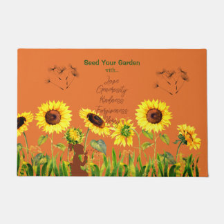Giant Sunflowers Script Words Deurmat