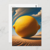 Giant Surreal Lemon Briefkaart (Voorkant / Achterkant)