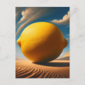 Giant Surreal Lemon Briefkaart (Voorkant)